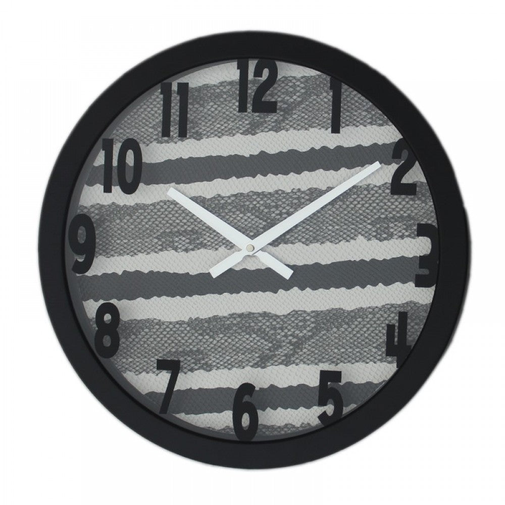 Fabric texture wall clock large 01