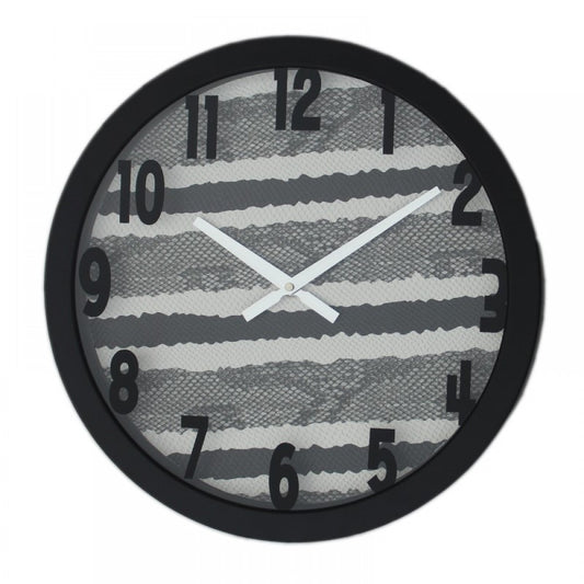 Fabric texture wall clock large 01