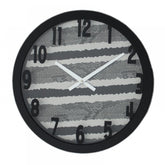 Fabric texture wall clock large 01