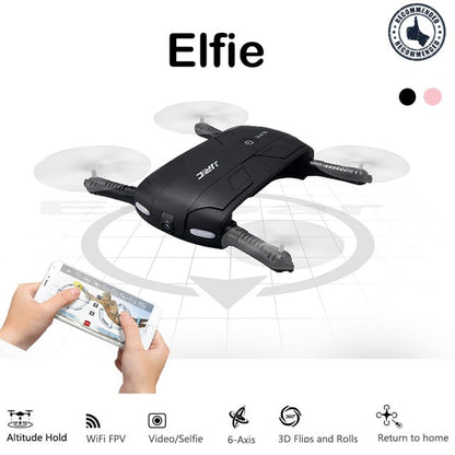 Foldable elfie drone