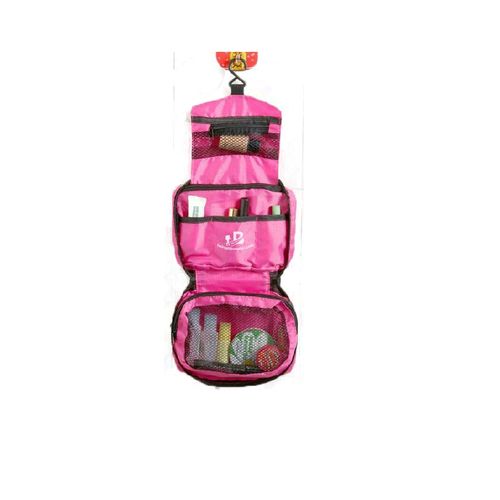 Foldable makeup bag - pink
