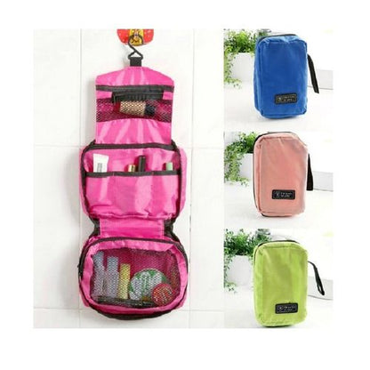 Foldable makeup bag - pink