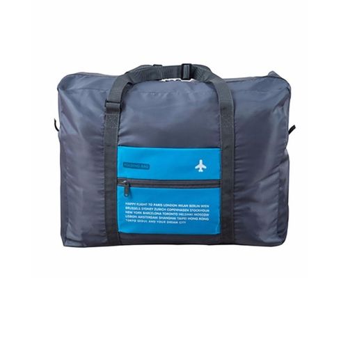 Foldable travel cabin bag - blue