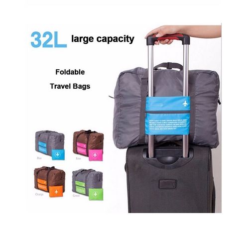 Foldable travel cabin bag - blue