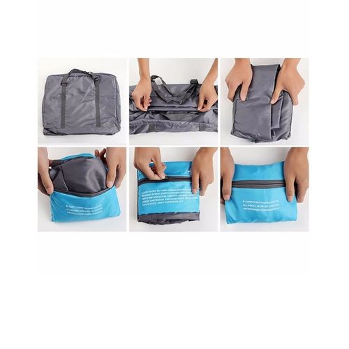Foldable travel cabin bag - blue