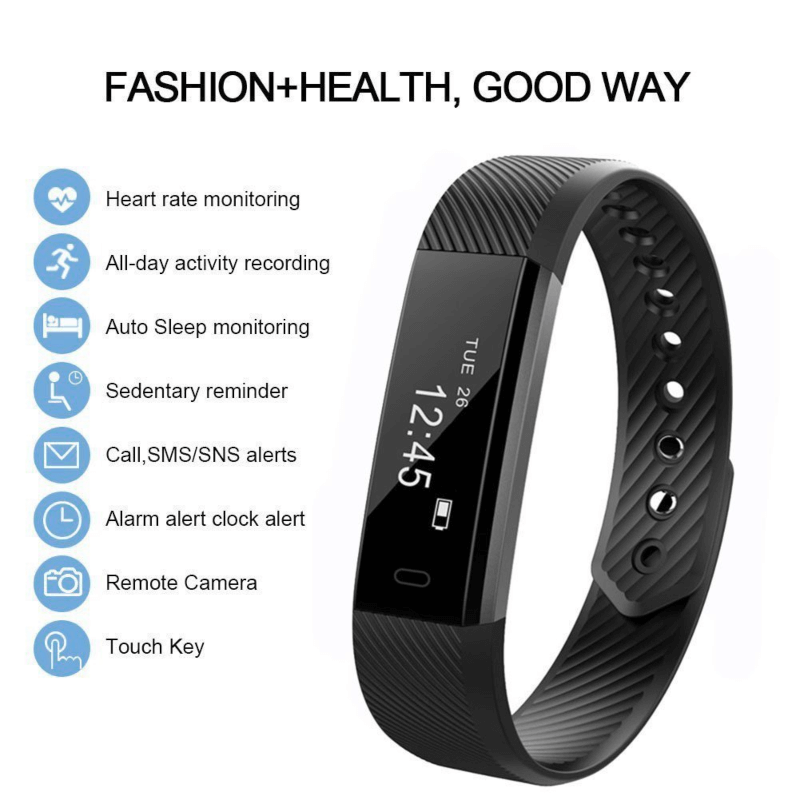 Smart watch with heart rate 115hr