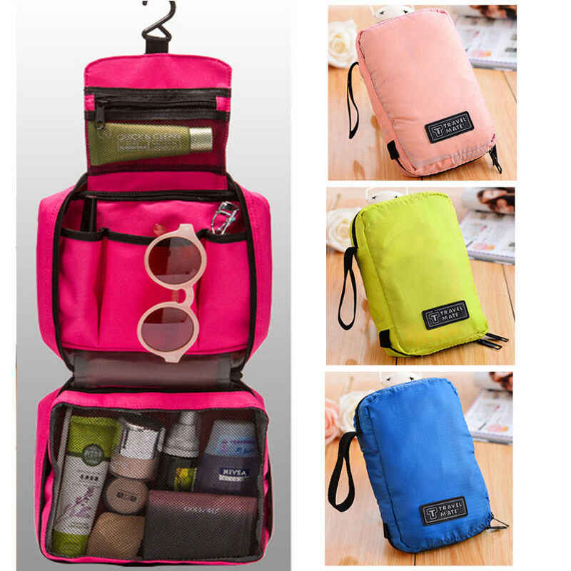 Makeup bag+cosmetics storage+ pouch bath wash travel handbag