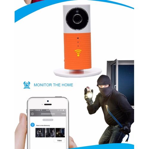 Hd wifi smart ip camera - orange