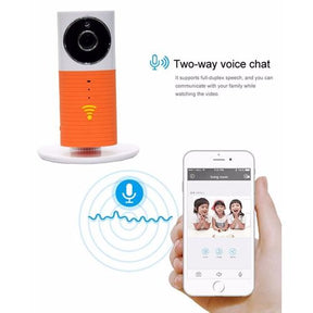 Hd wifi smart ip camera - orange