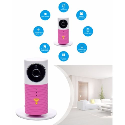 Hd wifi smart ip camera - pink