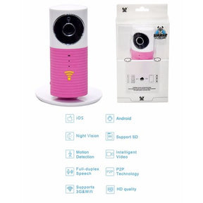 Hd wifi smart ip camera - pink