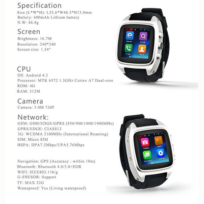 Dual core smart mobile phone watch