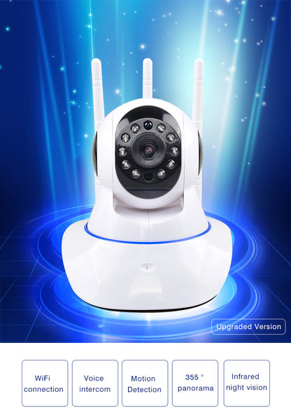 Three antennas wifi security camera