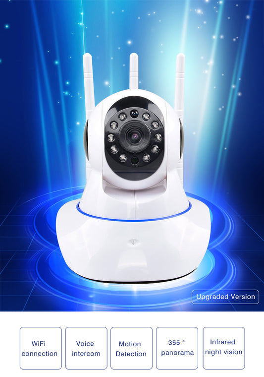 Three antennas wifi security camera