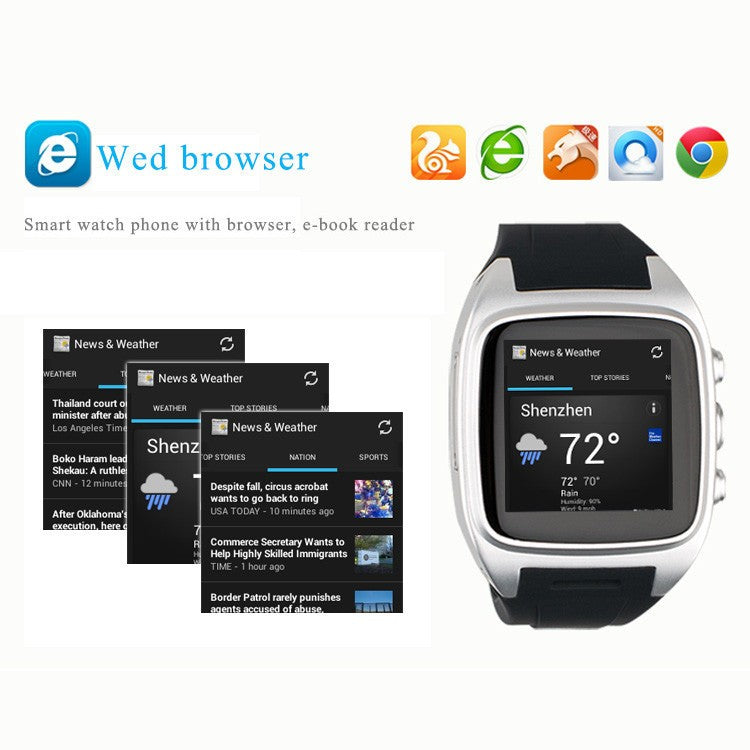 Dual core smart mobile phone watch