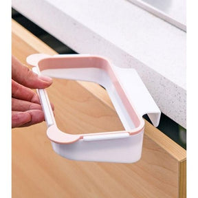 Hanging kitchen cabinet garbage bags - pink
