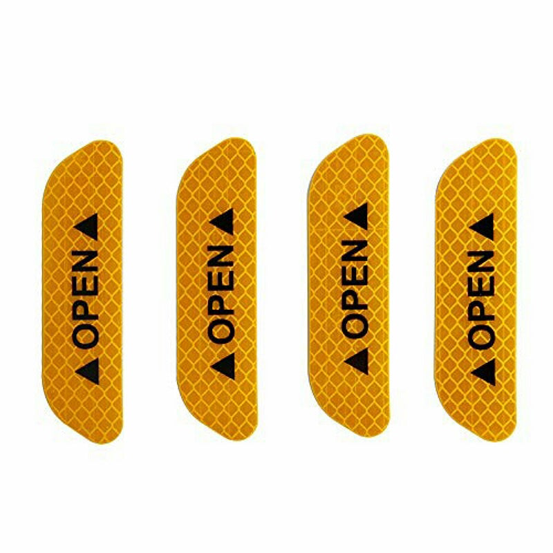 4pcs super car door open sticker reflective