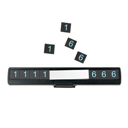 Car luminous temporary parking mobile phone no card plate