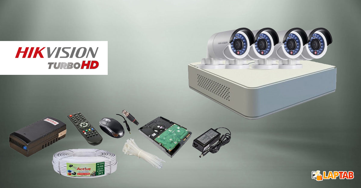 Hikvision with cctv 4 camera