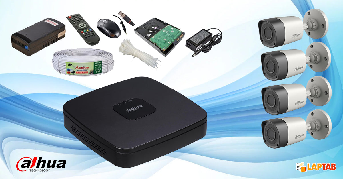 Dahua cctv system with 4 cameras