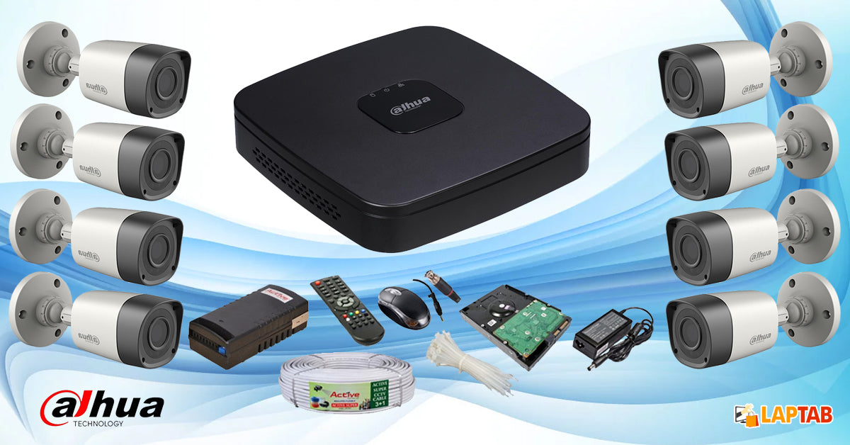 Dahua cctv system with 8 cameras