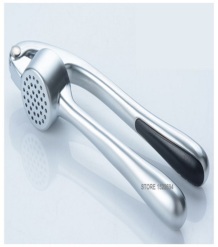 Metal garlic press - silver