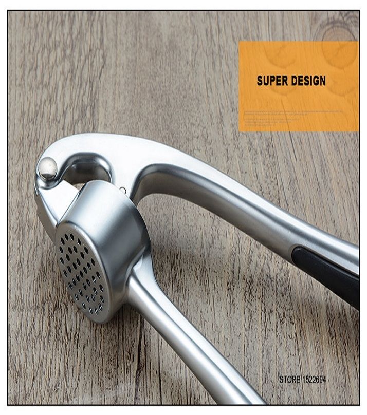 Metal garlic press - silver