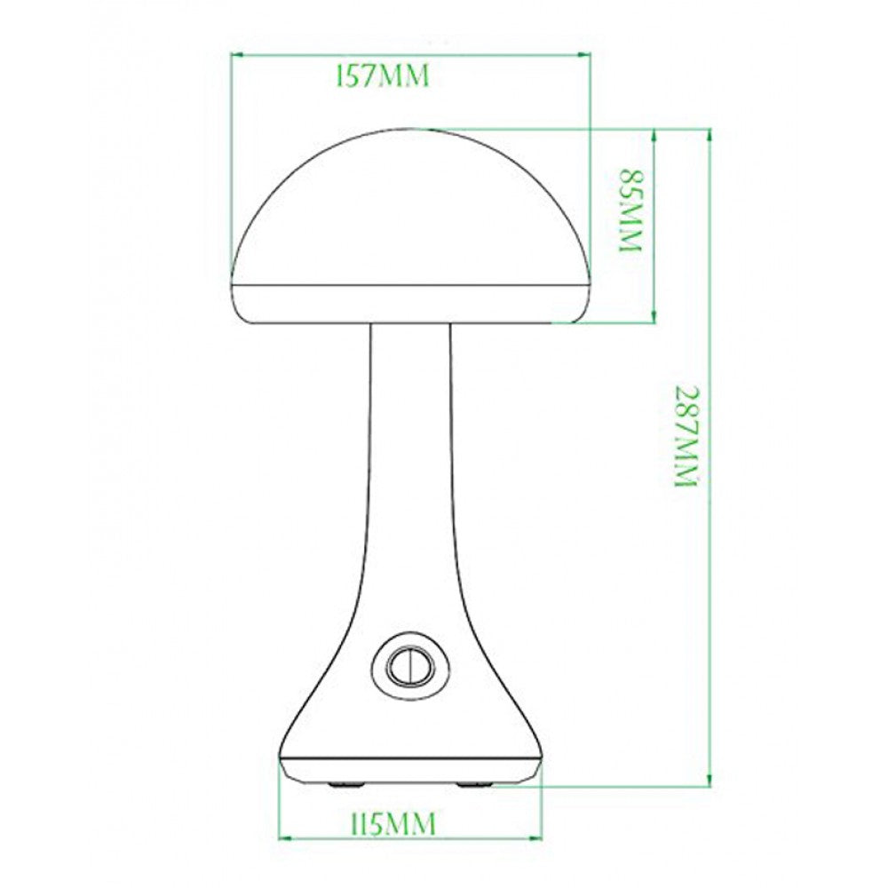 Lovely mushroom atmosphere led desk lamp