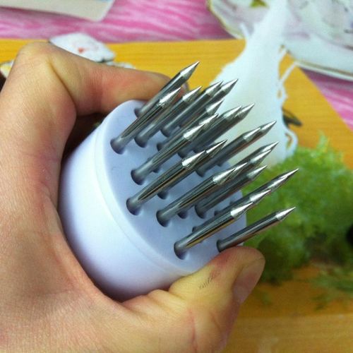 Professional stainless steel needle meat tenderizer steak