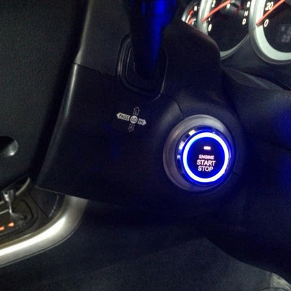 Push start button key less with rfid security system