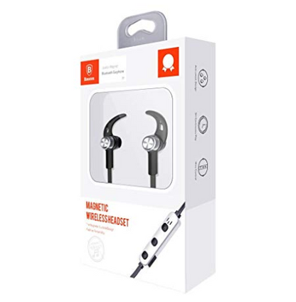 Baseus encok b11 licolor magnet wireless earphone - black