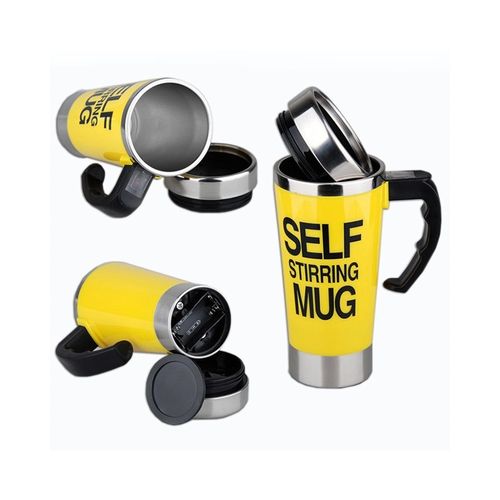 Elf stirring mug - yellow