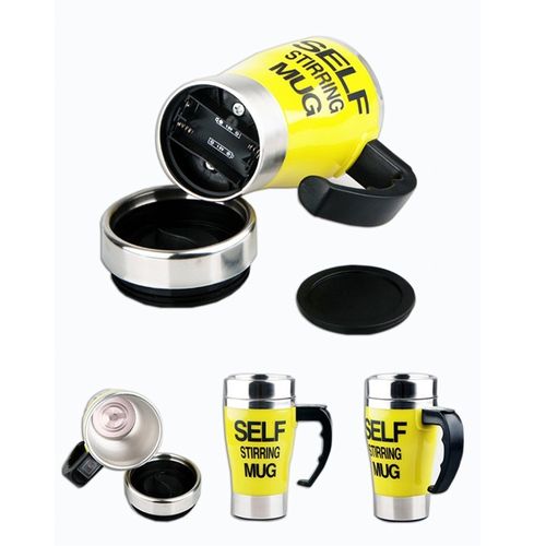 Elf stirring mug - yellow