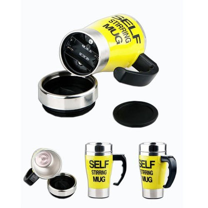 Elf stirring mug - yellow