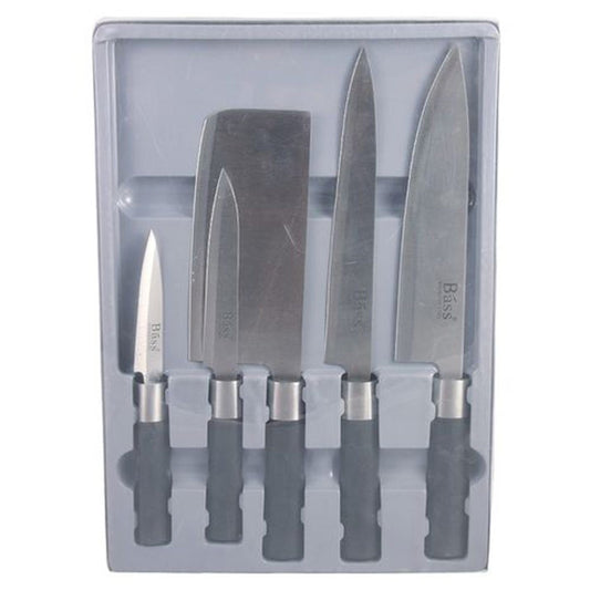 Set of knives professional silver