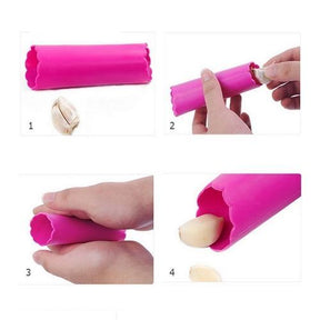 Silicone garlic peeler