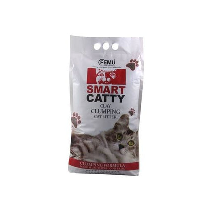 Smart catty clumping cat litter - 7.5 kg-white