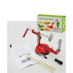 Spiral potato slicer - red