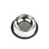 Stainless steel pet feeding bowl - large