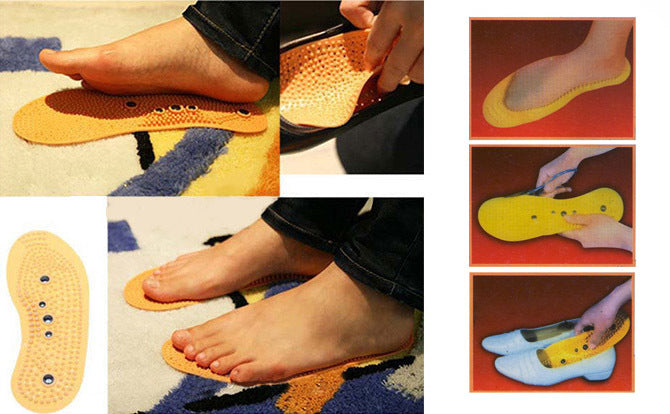 Massage insoles shoe clean health foot magnetic therapy