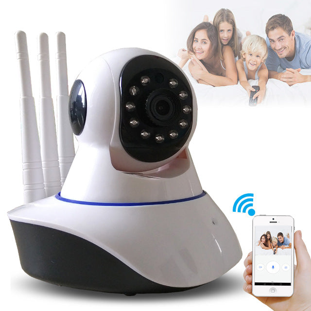 Three antennas wifi security camera