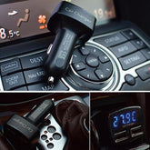 Car usb socket -dual usb charger adapter voltage tester