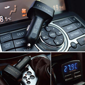 Car usb socket -dual usb charger adapter voltage tester