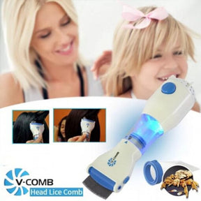 V com head lice