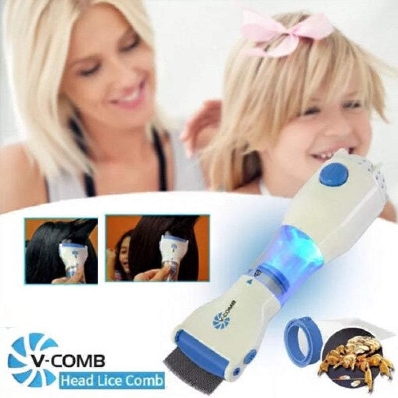V com head lice