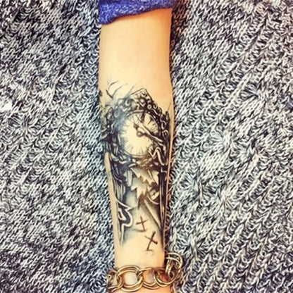 3d chest clock temporary tattoos