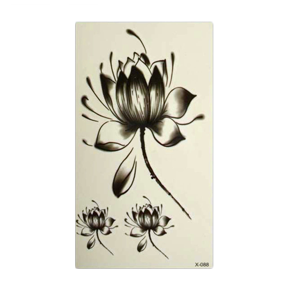 Temporary tattoos water lily lotus flower