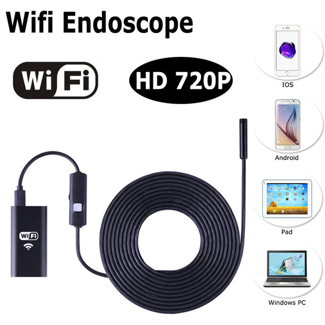 Wifi endoscope 8mm inspection snake camera