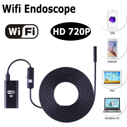 Wifi endoscope 8mm inspection snake camera