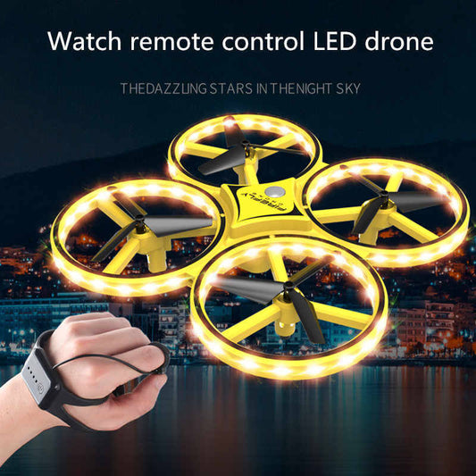 Gravity sensor watch remote control drone